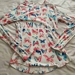 No Boundaries Red and Blue Patterned Top